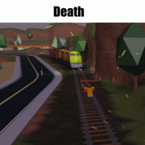 Yellow Train With Death Above