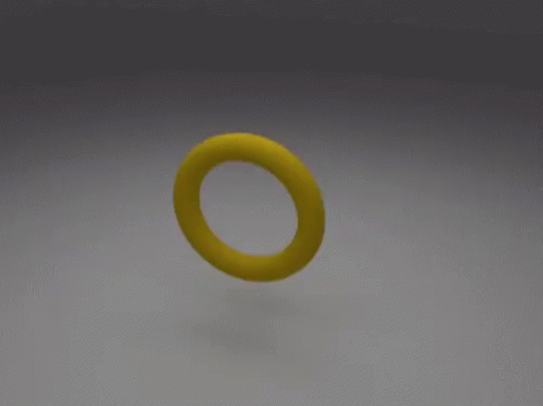 Yellow Tube Fractal GIF