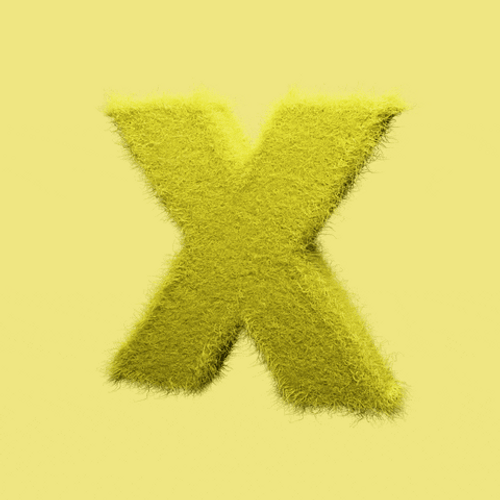 Yellow Velvet 3D X Design GIF