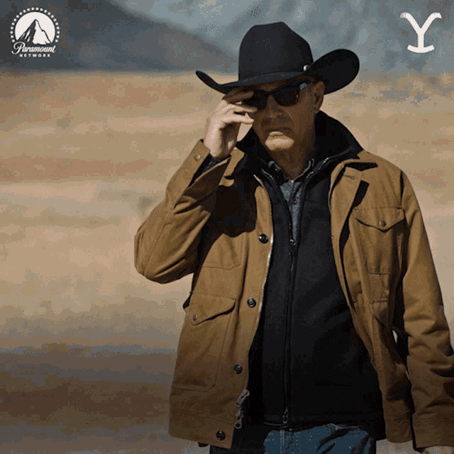Yellowstone John Dutton Look Clearly Lose Shades GIF