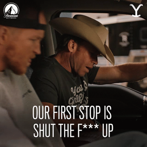 Yellowstone Travis Wheatly Shut Up Annoyed GIF