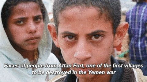 Yemen Attan Fort Villagers GIF