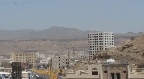 Yemen Huge Explosion GIF