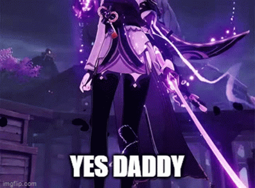 Yes Daddy Raiden Shogun Powers GIF