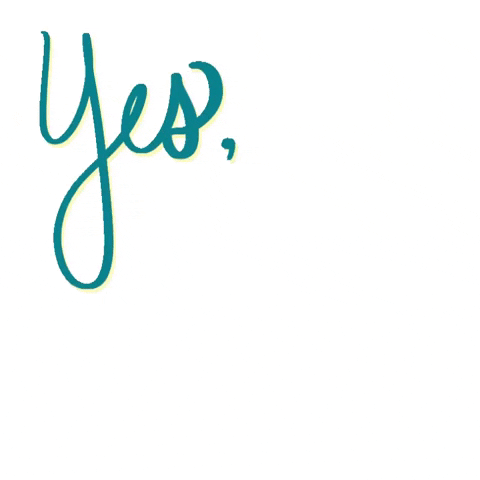 Yes Girl Text Animation GIF