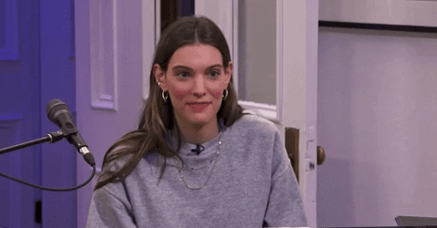 Yes Girl Woman Wearing Gray Long Sleeve GIF