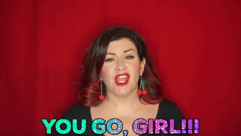 Yes Girl Woman With Short Hair GIF