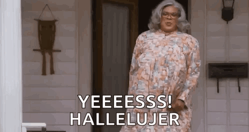 Yes Hallelujer Tyler Perry GIF
