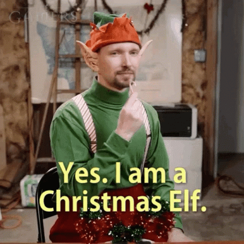 Yes I Am Christmas Elf GIF