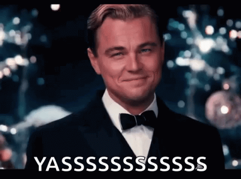 Yes Leonardo Dicaprio Cheers Meme GIF