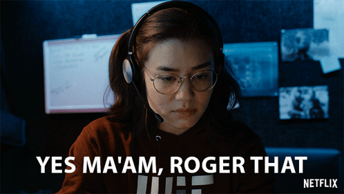Yes Ma'am Roger That GIF