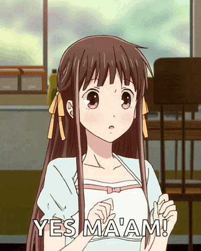 Yes Maam Tohru Honda GIF