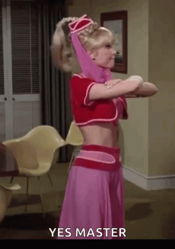 Yes Master Jeannie Nodding GIF