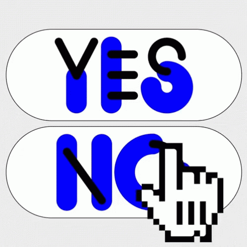 Yes Or No Hand Cursor GIF