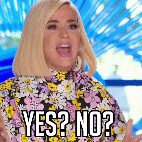 Yes Or No Katy Perry American Idol GIF