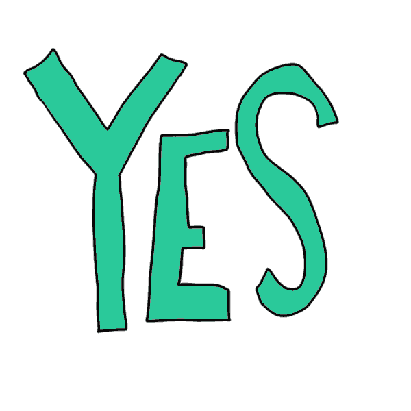 Yes Or No Text Animation GIF