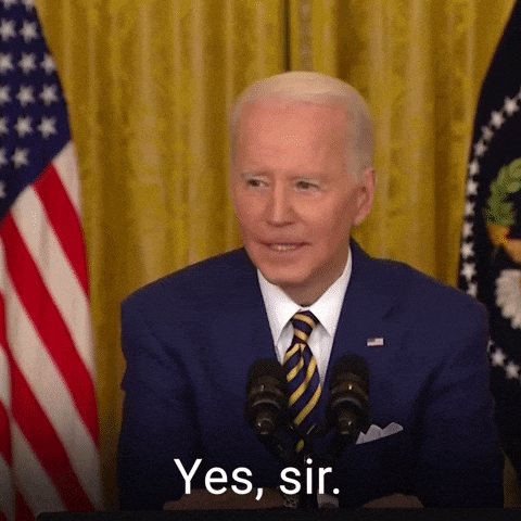 Yes Sir President Joe Biden GIF