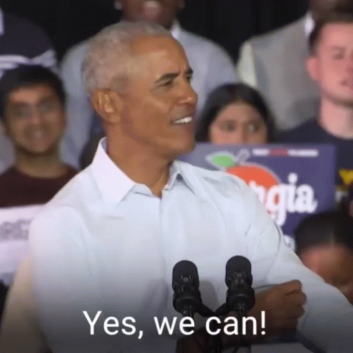 Yes We Can Obama Speech GIF