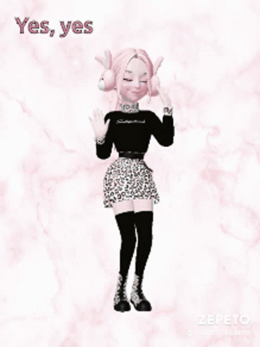 Dancing Animation Yess GIF