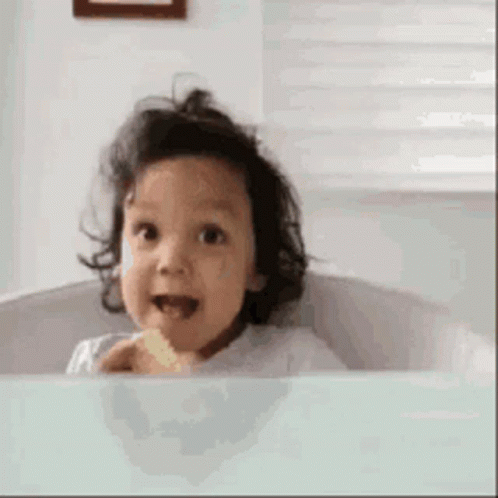 Baby Eating Thumbs Up Yess GIF