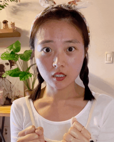 Yesss Asian Lady Double Fist Pump GIF