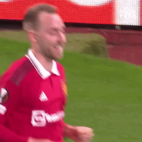 Yesss Christian Eriksen Running Across Field GIF