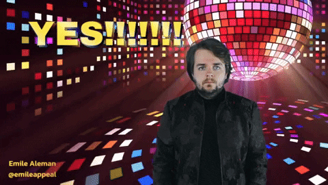 Yesss Disco Light Spinning Success GIF
