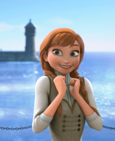 Yesss Ecstatic Anna Frozen GIF