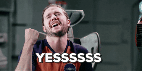 Yesss Excited Hot Guy Fist Pump GIF