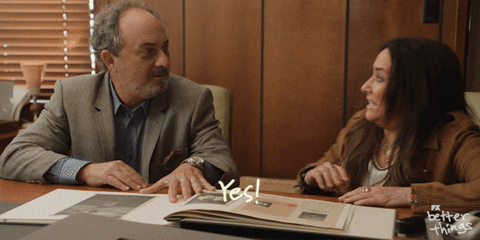 Yesss Happy High Five Better Things GIF