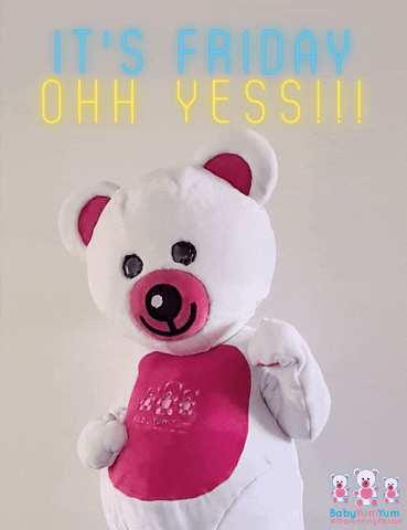 Yesss Its Friday Bear Suit Fist Pump GIF