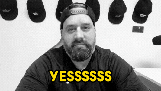 Yesss Pleased Double Finger Pointing Approval GIF