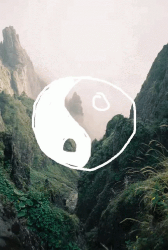 Yin Yang In The Mountains GIF