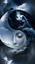 Yin Yang Shows Woman Sad Face GIF