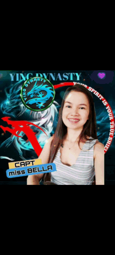 Ying Dynasty Poster With Girl and Hearts