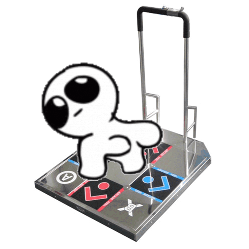 Yippee Creature Playing Dance Revolution GIF