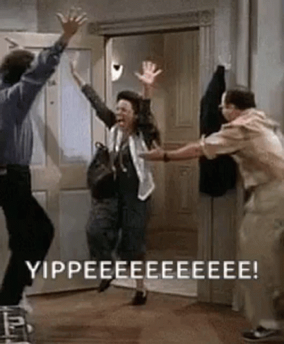 Yippee Three Friends GIF