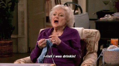 Betty White Wish Was Drinking GIF
