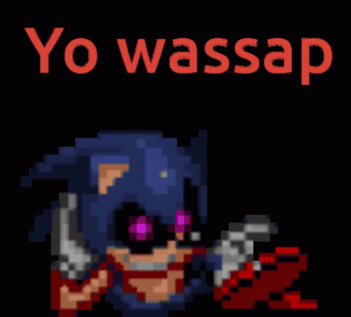 Animated Sonic Yo Wassap GIF