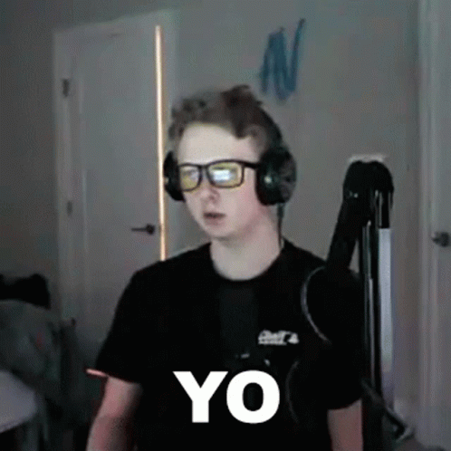Bored Man Saying Yo GIF