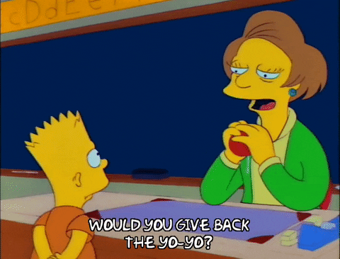 Yo Yo Edna Krabappel And Bart Simpson GIF