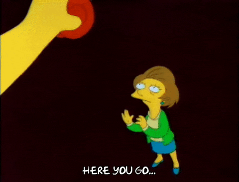 Yo Yo The Simpsons Edna Krabappel GIF