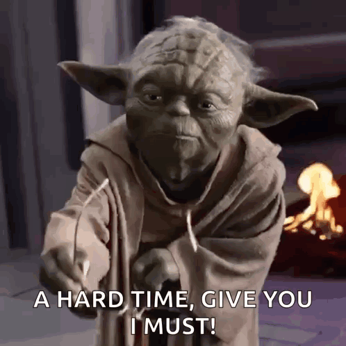 Yoda A Hard Time Give You I Must Star Wars Scene