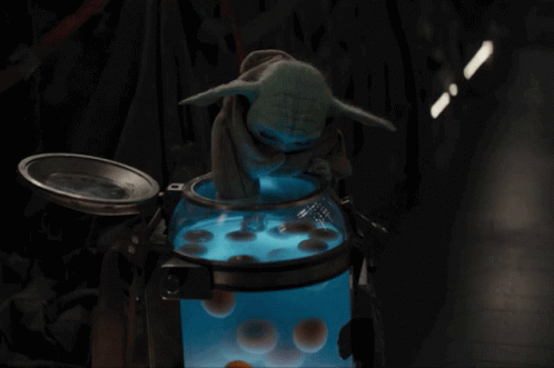 Yoda Eating Egg GIF