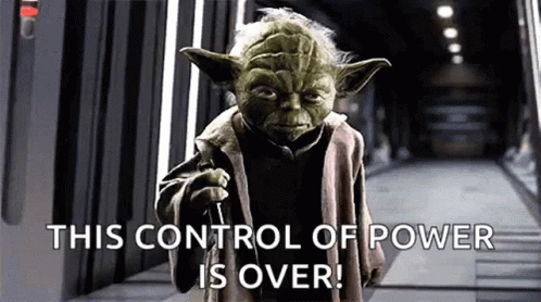 Yoda from Star Wars Pointing