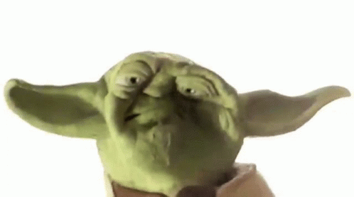 Yoda Making Funny Face
