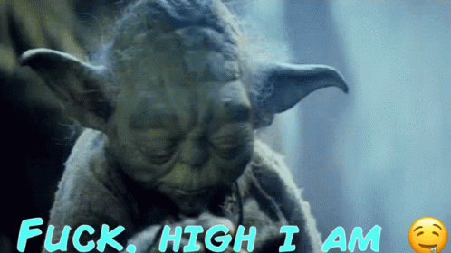 Yoda Saying Fuck High I Am Above GIF