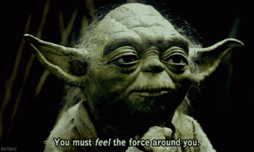 Yoda Saying You Must Feel the Force