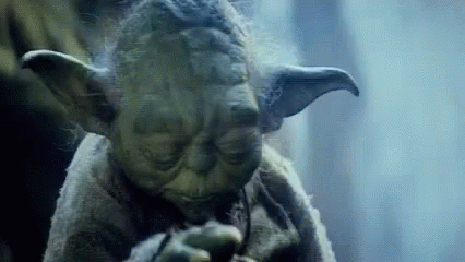 Yoda Statue Holding Sword
