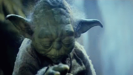Yoda Statue Holding Sword